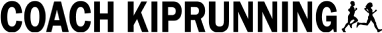The logo of coach kiprunning in black with transparent background